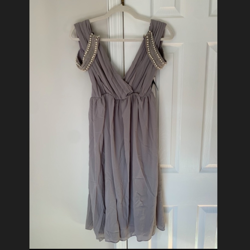 Midi Dress in Opal Grey (New With Tags!)